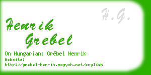 henrik grebel business card
