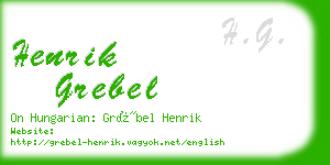 henrik grebel business card